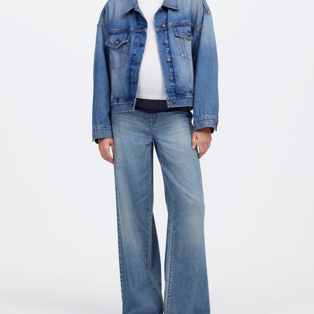 Madewell Blue Flare Wide-Leg Jeans Maternity Bundle